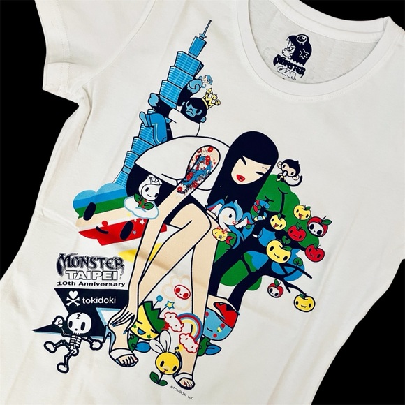 Tokidoki Asian Girl Women Small 10th Anniv Monster Taipei Toy Festival 2009 NWT - Picture 1 of 5